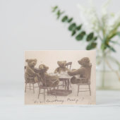 Vintage Teddybären, Liebe du Honig? Postkarte (Stehend Vorderseite)