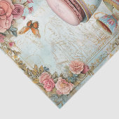 VINTAGE TEE CUP UND MAKARONENDEKOUPATION SEIDENPAPIER (Ausschnitt)