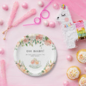 Vintage Tee-Schalen-Baby-Duschen-Blumenplatte Pappteller (Party)