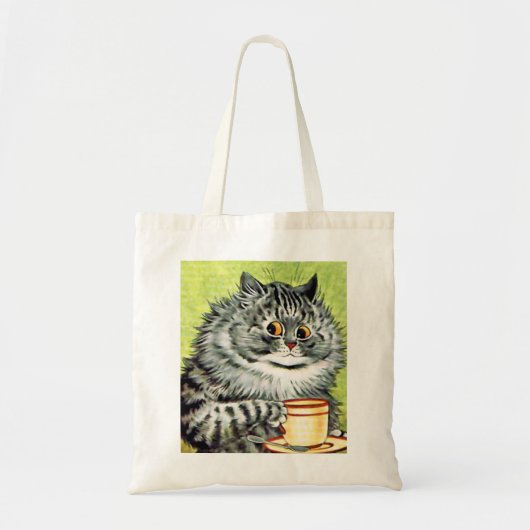 Vintage Tee-Schalen-Katzen-Taschen-Tasche Louis Tragetasche (Vorne)