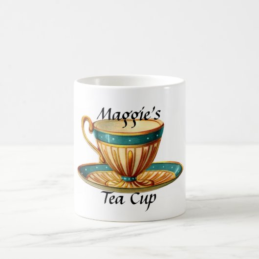 Vintage Tee-Schalen-Tasse Kaffeetasse (Mittel)