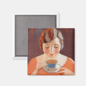 Vintage Teeanstrichwerbung Magnet (Vorderseite/Rückseite)