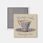 Vintage Teekonzeption Magnet (Vorderseite/Rückseite)