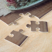 Vintage-Teeparty-Blumentasservice & Gebäck Puzzle (Seite)
