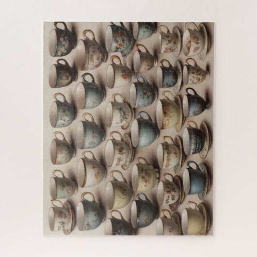 Vintage Teetassen Puzzle (Vertikal)