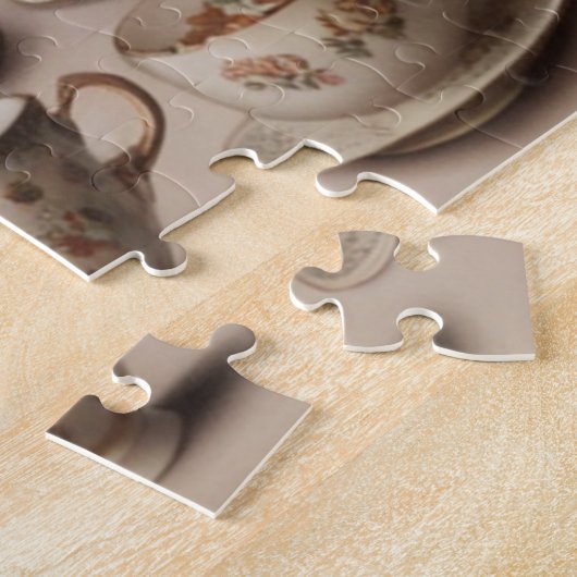 Vintage Teetassen Puzzle (Seite)
