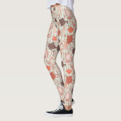 Vintage-Teetime-Muster Leggings (Links)