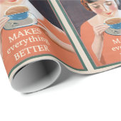 Vintage Teewerbung - Besser Geschenkpapier (Rolleneckpunkt)