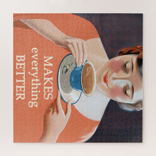 Vintage Teewerbung - Besser Puzzle (Horizontal)