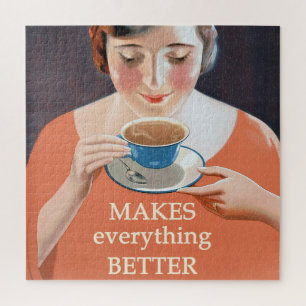 Vintage Teewerbung - Besser Puzzle