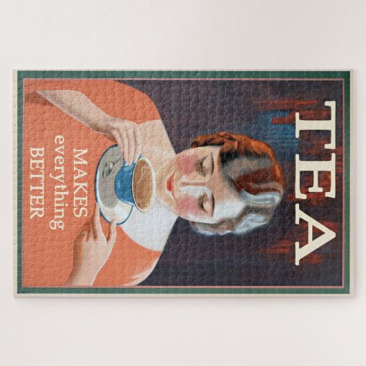 Vintage Teewerbung - Besser Puzzle (Horizontal)