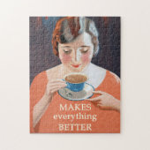 Vintage Teewerbung - Besser Puzzle (Vertikal)