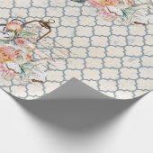 Vintage Teezeit Geschenkpapier (Ecke)