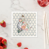 Vintage Teezeit Serviette (Beispiel)