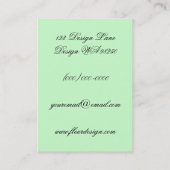 Vintage Teich-Szene Visitenkarte (Rückseite)