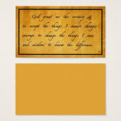 Vintage Teilungskarte (Vorne & Hinten)