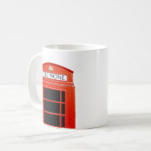 Vintage Telefon Booth Kaffeetasse (Vorderseite Links)