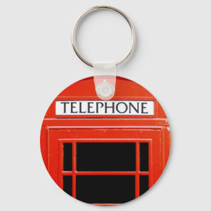 Vintage Telefon Booth Schlüsselanhänger