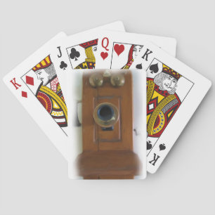 Vintage-Telefon Spielkarten