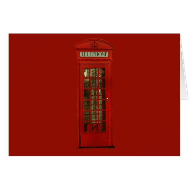 Vintage Telefonbox (Vorderseite (Horizontal))