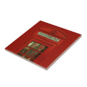 Vintage Telefonbox Fliese (Seite)