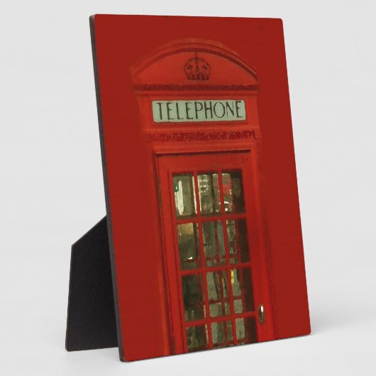 Vintage Telefonbox Fotoplatte (Seite)