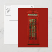Vintage Telefonbox Postkarte (Vorne/Hinten)