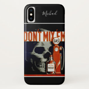 Vintage-Telefonhüllen mit individuellem Namen “Don iPhone X Hülle