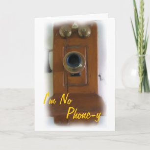 Vintage Telefonkarte "I'm No Phone y" Liebe Karte
