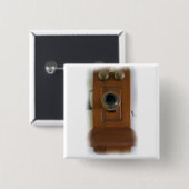 Vintage Telefonschaltfläche Button (Vorne & Hinten)