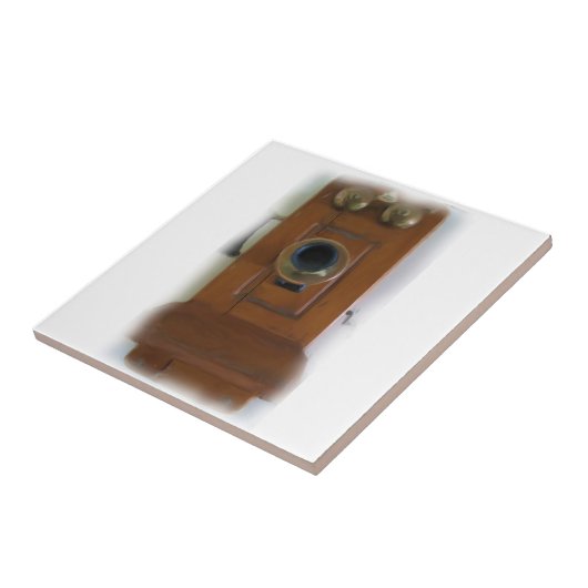 Vintage Telefonzelle Fliese (Seite)