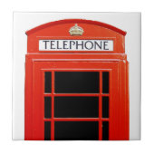 Vintage Telefonzelle Fliese (Vorderseite)
