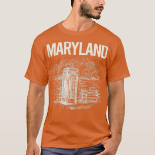 Vintage Telefonzelle Maryland T-Shirt