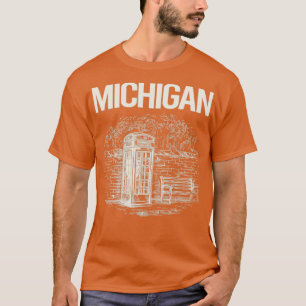 Vintage Telefonzelle Michigan T-Shirt