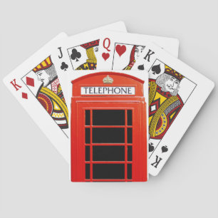 Vintage Telefonzelle Spielkarten