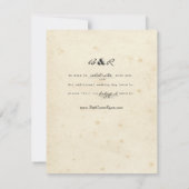 Vintage Telegrammantwort RSVP Karte (Rückseite)