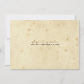 Vintage Telegrammeinladungskarte Einladung (Rückseite)