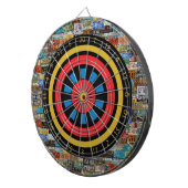 Vintage Teller Dartscheibe (Vorderseite rechts)