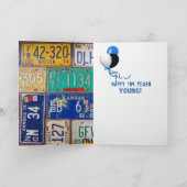 Vintage Teller für den 104. Geburtstag Karte (Innenseite)