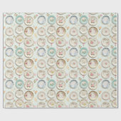 Vintage Teller Geschenkpapier (Flach)