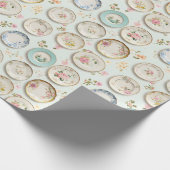 Vintage Teller Geschenkpapier (Ecke)