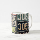 Vintage Teller Kaffeetasse (VorderseiteRechts)