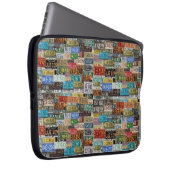 Vintage Teller Laptopschutzhülle (Vorne Rechts)
