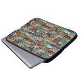 Vintage Teller Laptopschutzhülle (Vorne Knopf)