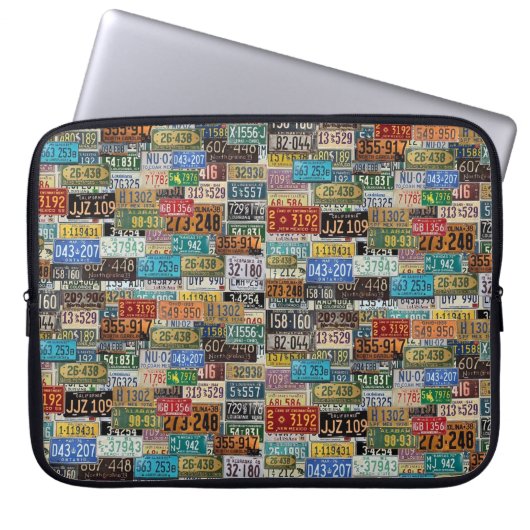 Vintage Teller Laptopschutzhülle (Vorderseite)