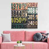 Vintage Teller Leinwanddruck (Insitu (Wohnzimmer))