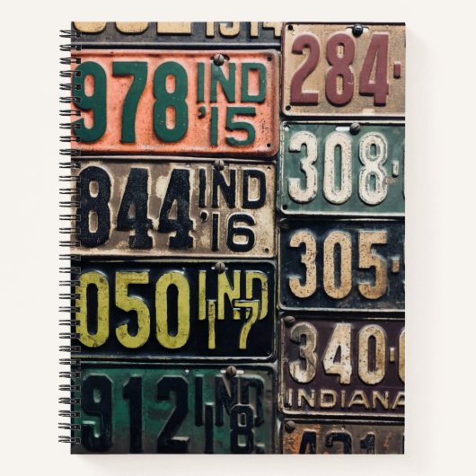 Vintage Teller Notizblock (Vorderseite)