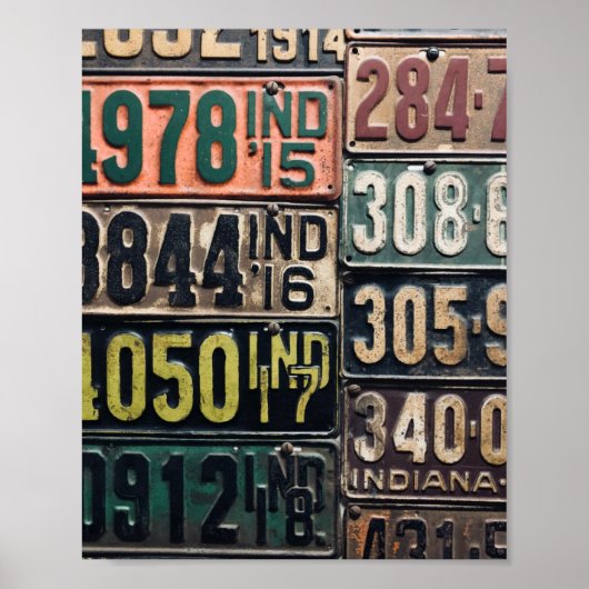 Vintage Teller Poster (Vorne)