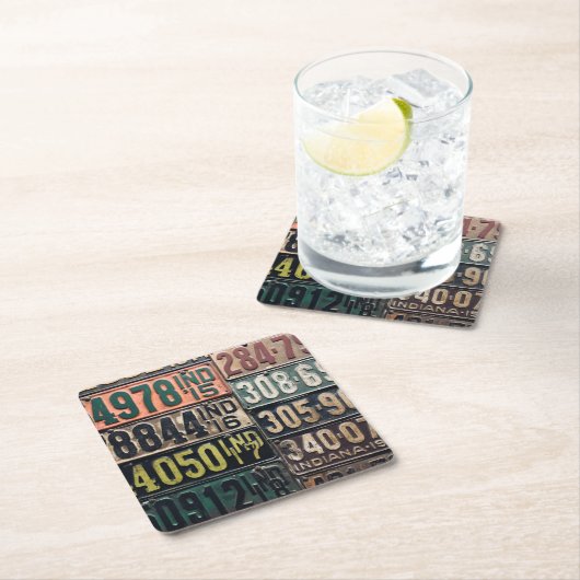 Vintage Teller Rechteckiger Pappuntersetzer (Vor Ort)