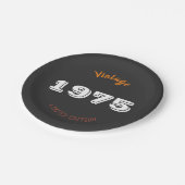 Vintage Teller von 1975 - 50. Geburtstagsparty (Schrägansicht)